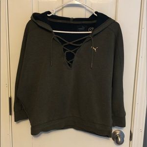 Puma cropped hoodie